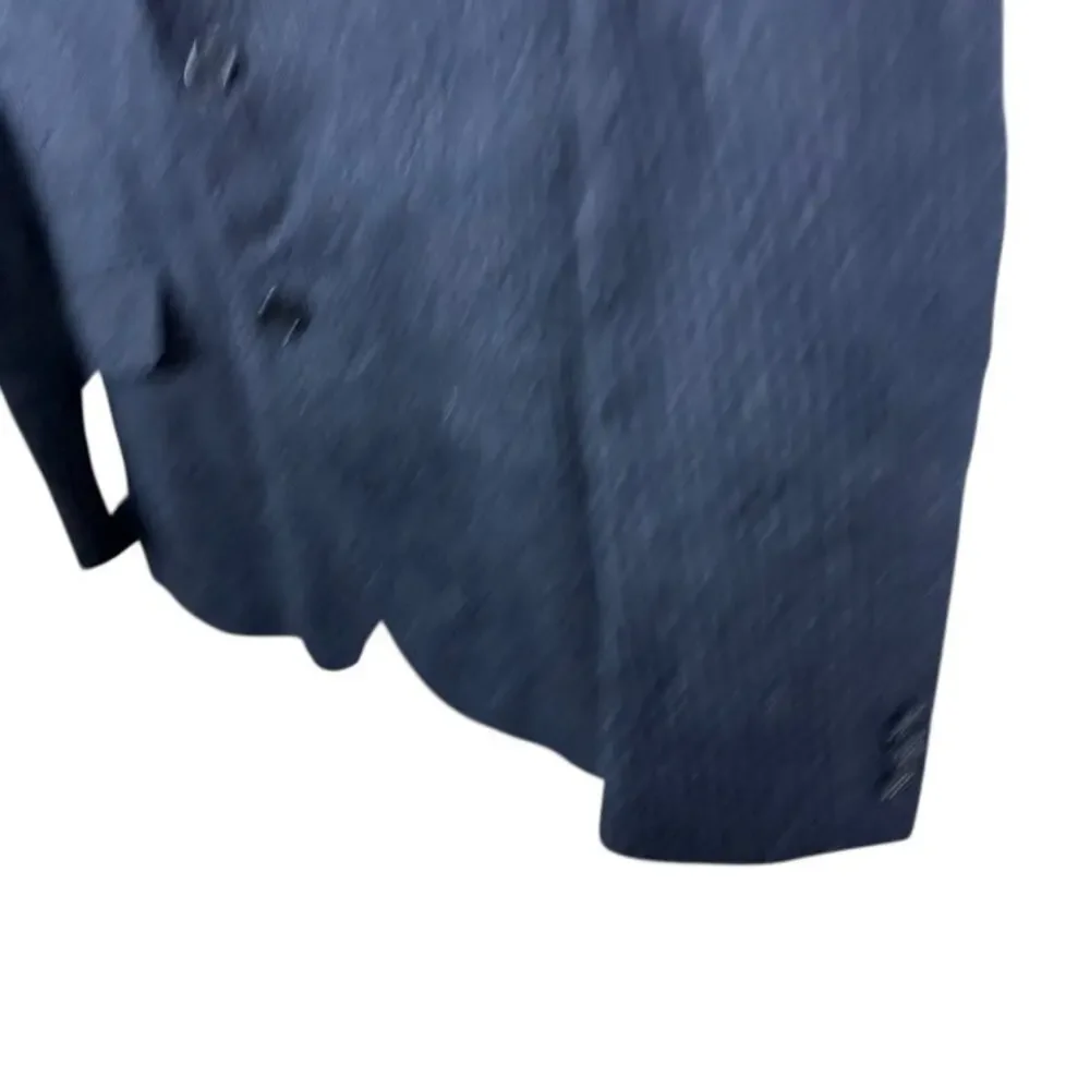 Banana Republic 100% Wool Striped Navy Suit Jacket Blazer Double Vent sz 40S